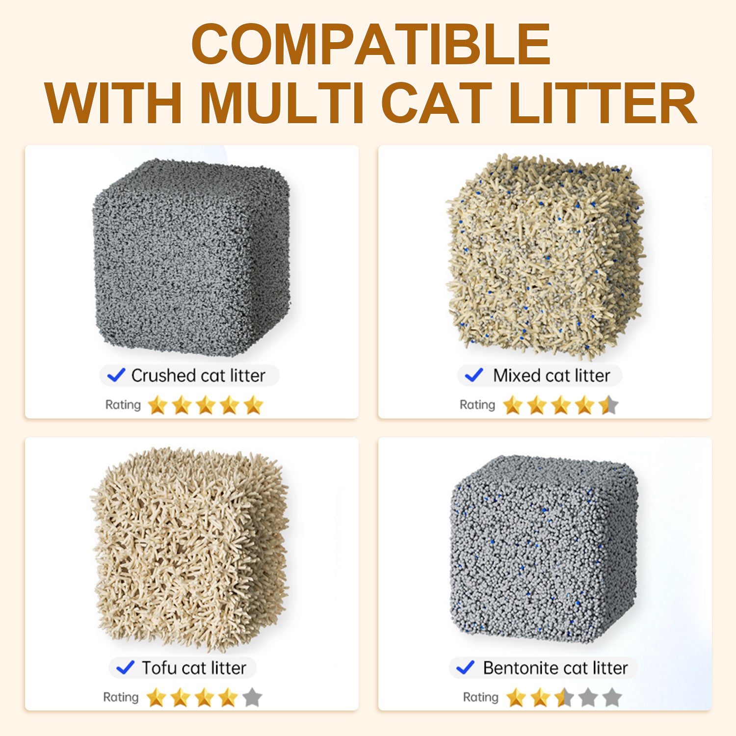 Mobbycalico Self-Cleaning Automatic Cat Litter Box for Multiple Cats, 7L Extra Large with App Control/Safety Anti-Pinching Design/Dual Deodorization Open-top Litter Box with Waste Bag/Deodorizer